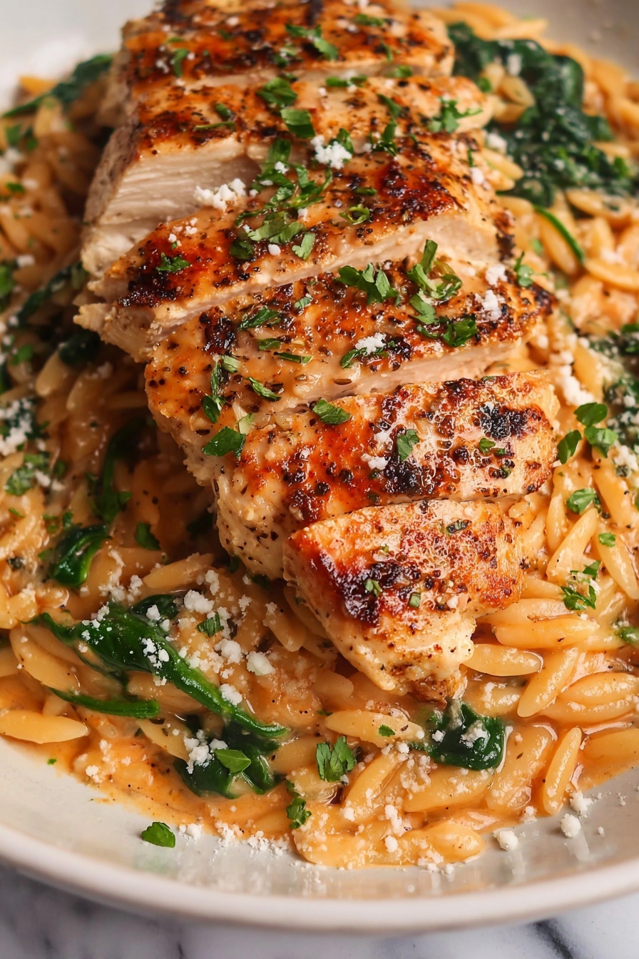 Creamy Chicken Orzo - Serving Suggestion