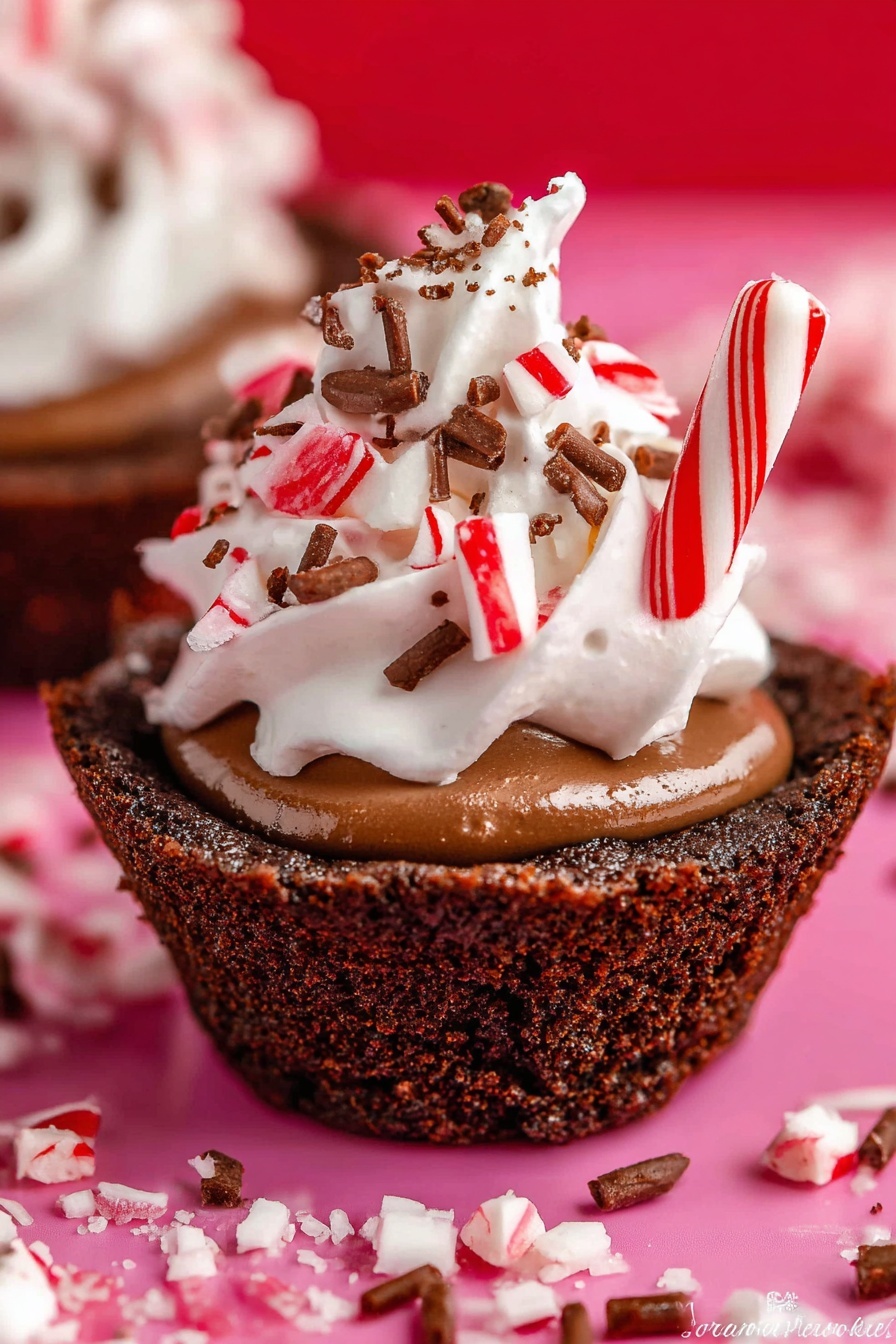 hot chocolate brownie bites - Recipe Image