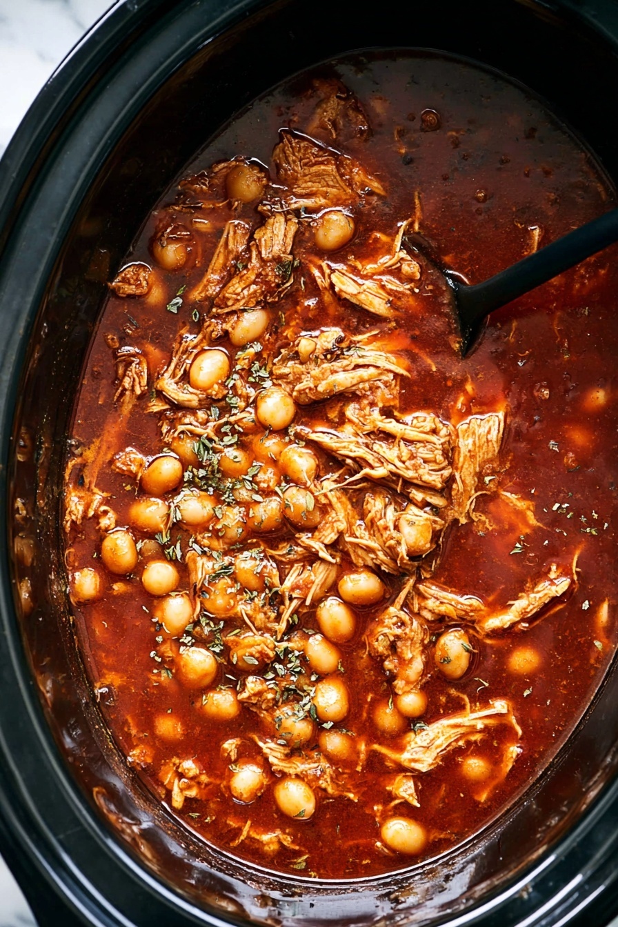 A white bowl filled with a rich red broth, with shredded pieces of chicken and large white hominy corn scattered throughout. On the left side of the bowl, there is a layer of thin white cabbage strips topped with thin slices of pink and white radishes, with a sprinkle of chopped green herbs over the whole soup. A green lime wedge rests on the right edge of the bowl, and a black spoon is placed inside, leaning against the side. The bowl sits on a white marbled surface, with lime wedges and cilantro sprigs around it, and a small white plate with more radish slices nearby. Photo taken with an iphone --ar 2:3 --v 7