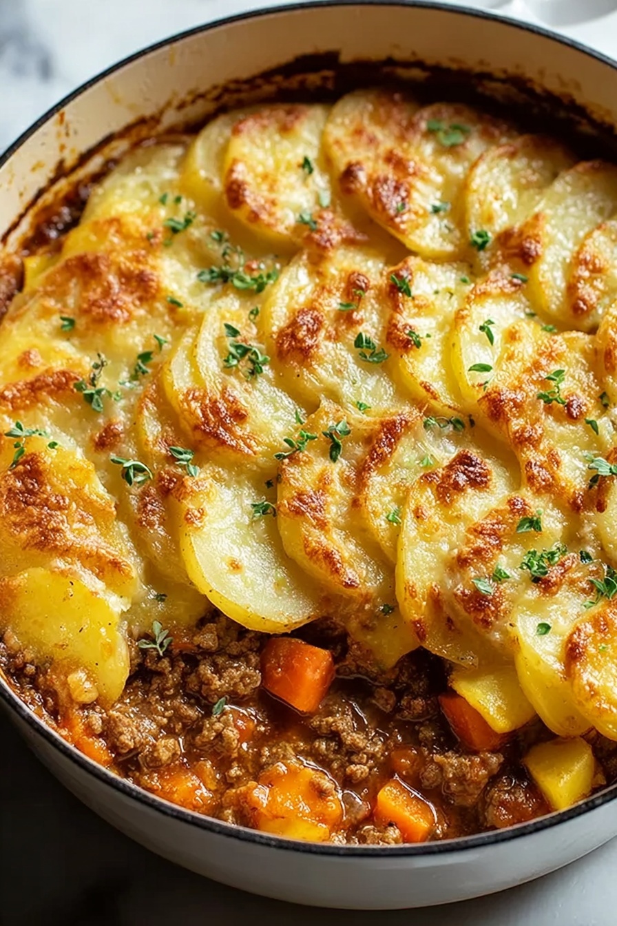 A top view of a white bowl filled with a mix of ground meat and shredded orange cheese coated in a creamy, light gray sauce, with a wooden spatula resting inside the bowl on the right side, all placed on a white marbled surface photo taken with an iphone --ar 2:3 --v 7